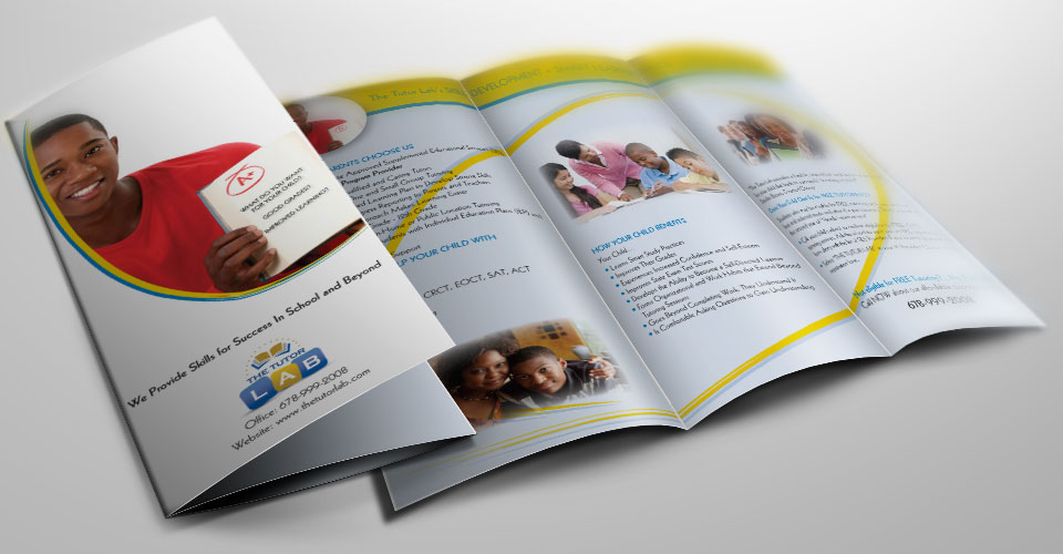 tri fold brochure graphic design services