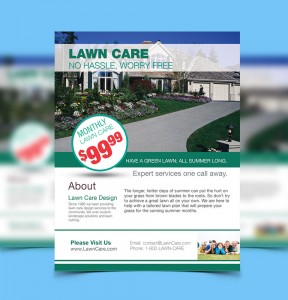 direct mail lawn care flyer