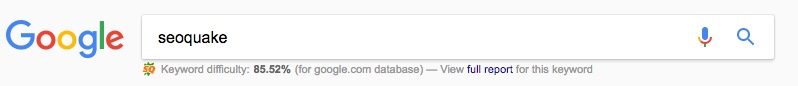 seoquake keyword difficulty