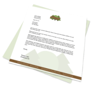 Standard Letterhead Custom printed business letterhead for corporate identity