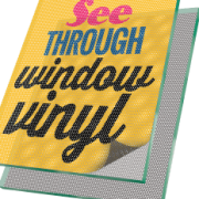 See-Through Vinyl Perforated see-through window vinyl for storefronts