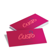 Suede Cards Soft-touch suede laminated marketing cards